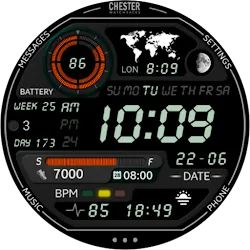 Chester LCD watch face icon