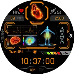BFF41- Technology Heart & Gen icon