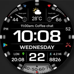 WFP 233 Digital watch face icon