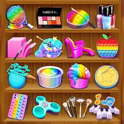 Antistress relaxing toy game icon