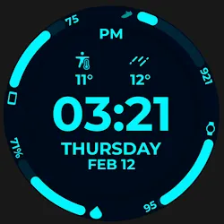 Night Core 02 Digital Watch icon