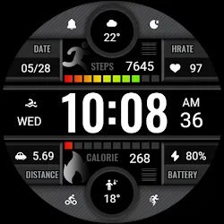 Dark Gray Texture ZKin Watch icon