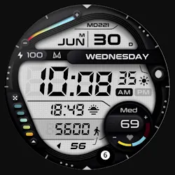 MD221 Digital watch face icon