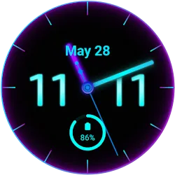 Neon Pulse Anime Watch Face icon