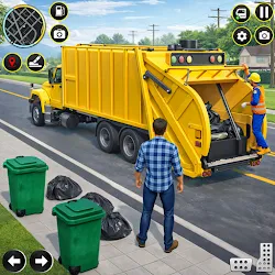 US Real Trash Truck Driver Sim icon