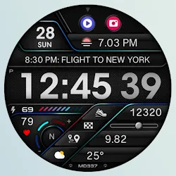 MD337 Digital watch face icon