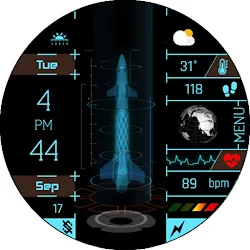 BFF31- Technology Rocket & Map icon