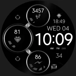 Silver Digital Watch Face icon