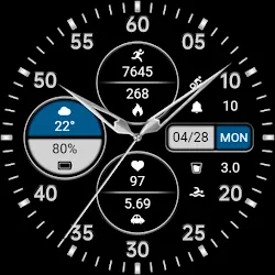 Business Grey Blue ZKin Watch icon