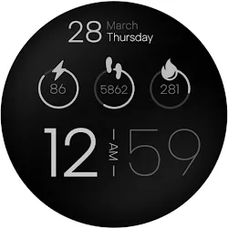 Minimal Digital Watch Face LS icon