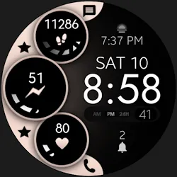Pink Gold Digital Watch Face icon