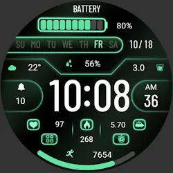 Gradient Green Light ZKinWatch icon