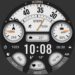 Hollow Black White ZKin Watch icon