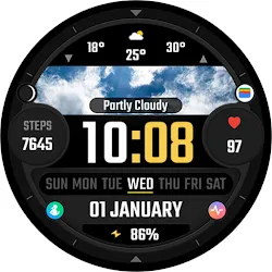 TVV Real Weather Watch Face icon