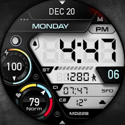 MD228 Digital watch face icon