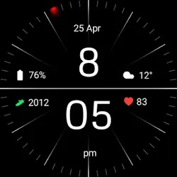 Minimal Black Watch Face icon