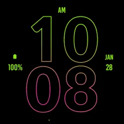Green Pink LE Watch Face icon