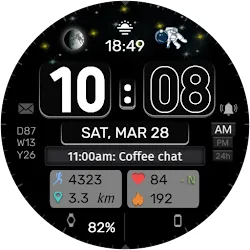 Digital Cosmic Watch face icon
