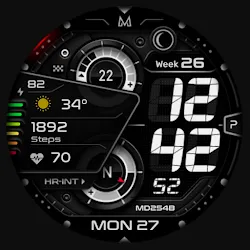MD254B Digital watch face icon
