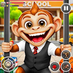 Monkey Student: School Chaos icon