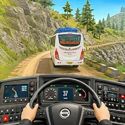 US Highway Bus drive 3D Game icon