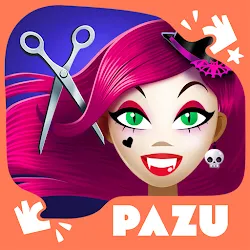 Mädchen Friseursalon Monster icon