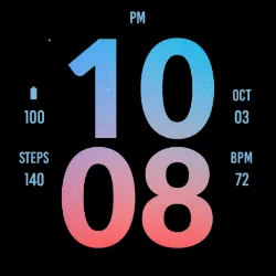 Big Red Blue Sky Watch Face icon