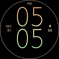 Orange Green Air Watch Face icon