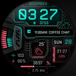 Cyberpunk Neon Watch Face icon