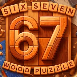 Six Seven 67 Wood Puzzle icon