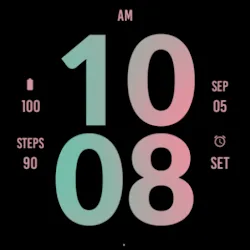 Big Pastel Watch Face icon