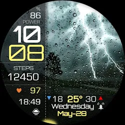 Animated Weather Minimal IW09 icon