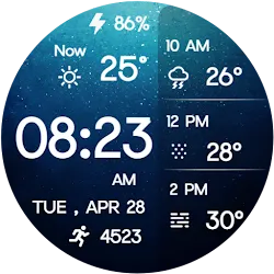 Minimal Weather Digital Watch icon