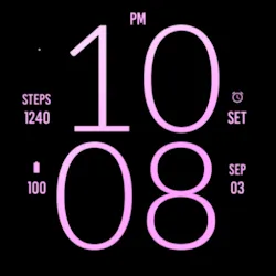Pure Pink Light Watch Face icon