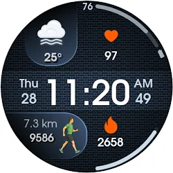 Digital watch face D32 icon