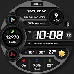 WFP 333 Digital watch face icon