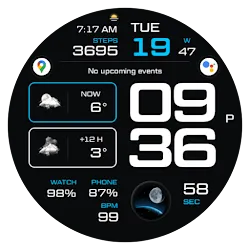 NW073: Digital watch face icon