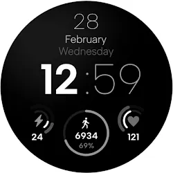 Minimal Watch Face Galaxy Wear icon