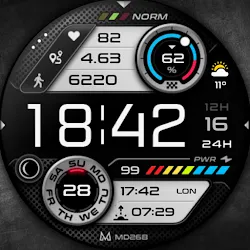 MD268 Digital watch face icon