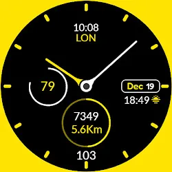 Clean Analog watch face icon