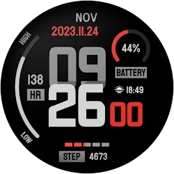 Minimal Digital Watch Face icon