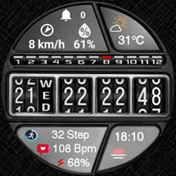 N-SPORT580 Flip Digital Watch icon