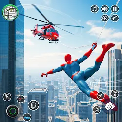 Spider Rope Hero Rescue City icon