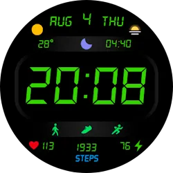 LCD Watch Face Wear OS icon