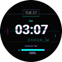 Digital Glitch - watch face icon