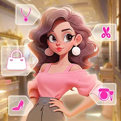 Juego de vestir:Diseño de moda icon