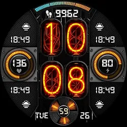 Nixie Fenix 8 Digital Wear OS icon