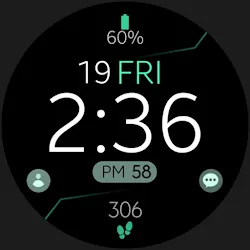 Digital Black v4 watch face icon