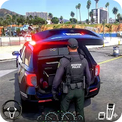 Police car Chase Simulator 3d icon