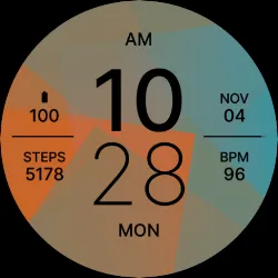 Blue Orange Fit Watch Face icon